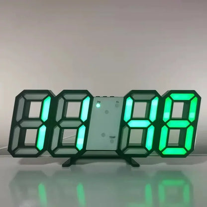 Modern LED Digital Wall Clock and Desk Alarm for Home and Bedroom Decor