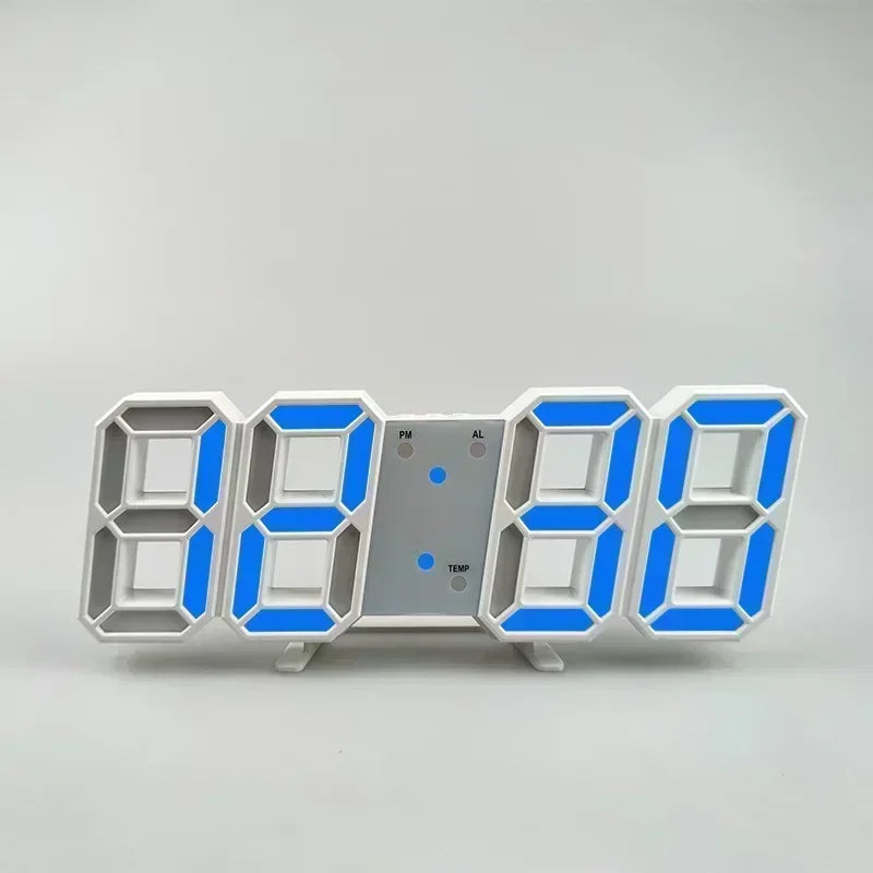 Modern LED Digital Wall Clock and Desk Alarm for Home and Bedroom Decor