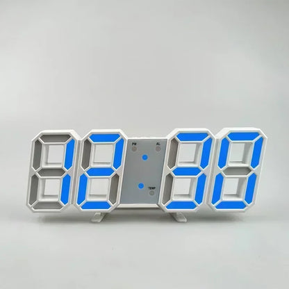 Modern LED Digital Wall Clock and Desk Alarm for Home and Bedroom Decor