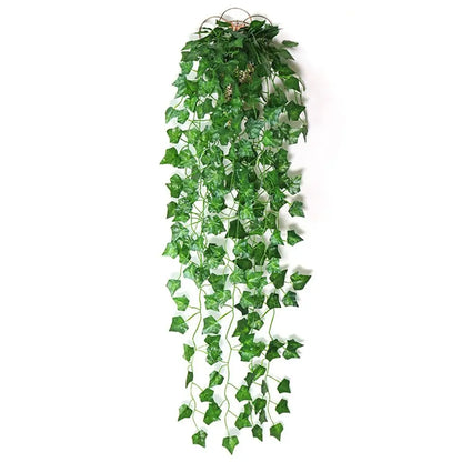 Silk Eucalyptus Wall Hanging Bouquet - Artificial Ivy Leaf Decoration for Weddings and Events