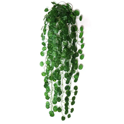 Silk Eucalyptus Wall Hanging Bouquet - Artificial Ivy Leaf Decoration for Weddings and Events