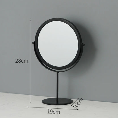 Elegant Metal Decorative Mirror for Desktop Makeup and Home Décor Accents