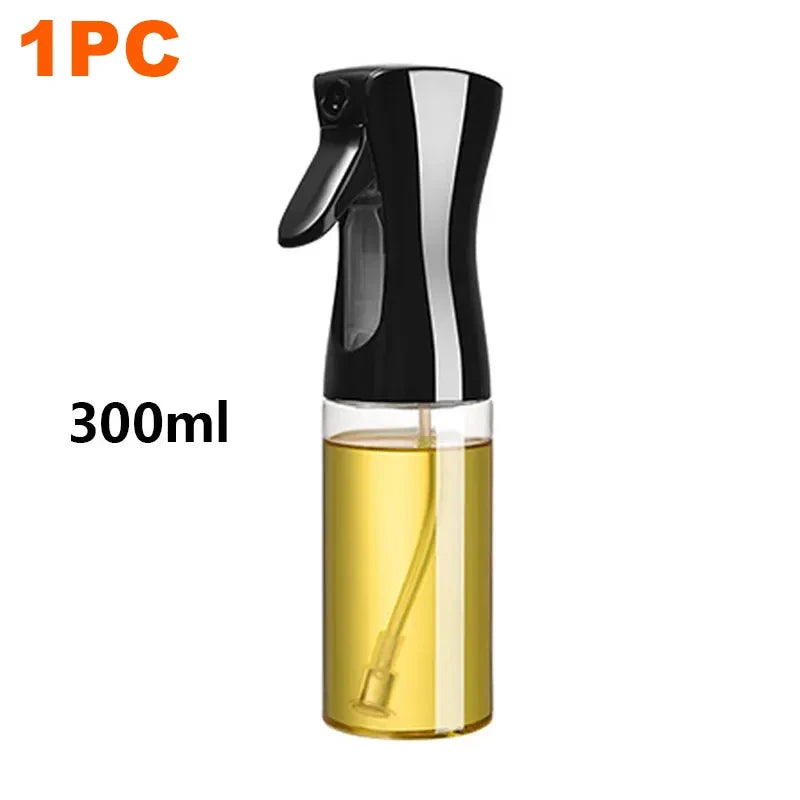 Oil Spray Bottle for BBQ and Cooking - Available in 200ml, 300ml, and 500ml - Versatile Olive Oil, Vinegar, and Baking Oil Sprayer with Brush Attachment