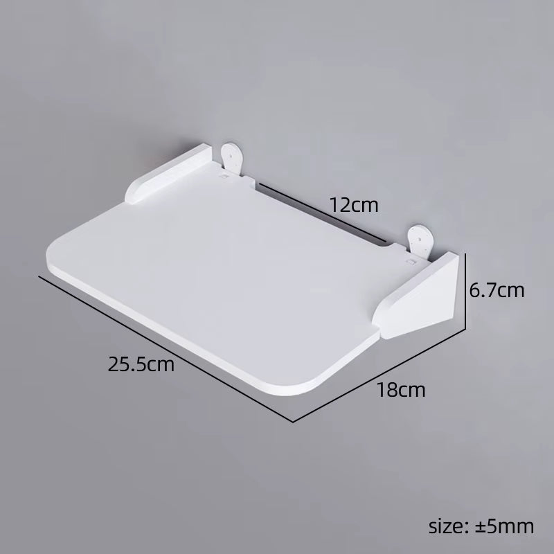Wall Mount Floating Shelf with Hook Router Camera Power Strip Projector Set Top Box Hanging Storage Holder Home Office Organizer