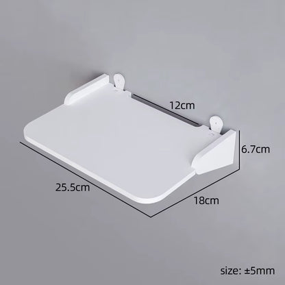 Wall Mount Floating Shelf with Hook Router Camera Power Strip Projector Set Top Box Hanging Storage Holder Home Office Organizer