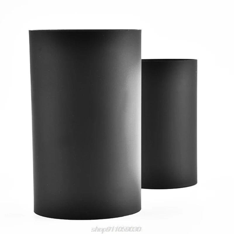 Black Plastic Kitchen Utensil Holder - Cylindrical Storage Canister for Tableware and Cutlery Drying - Model J17 21 Dropship
