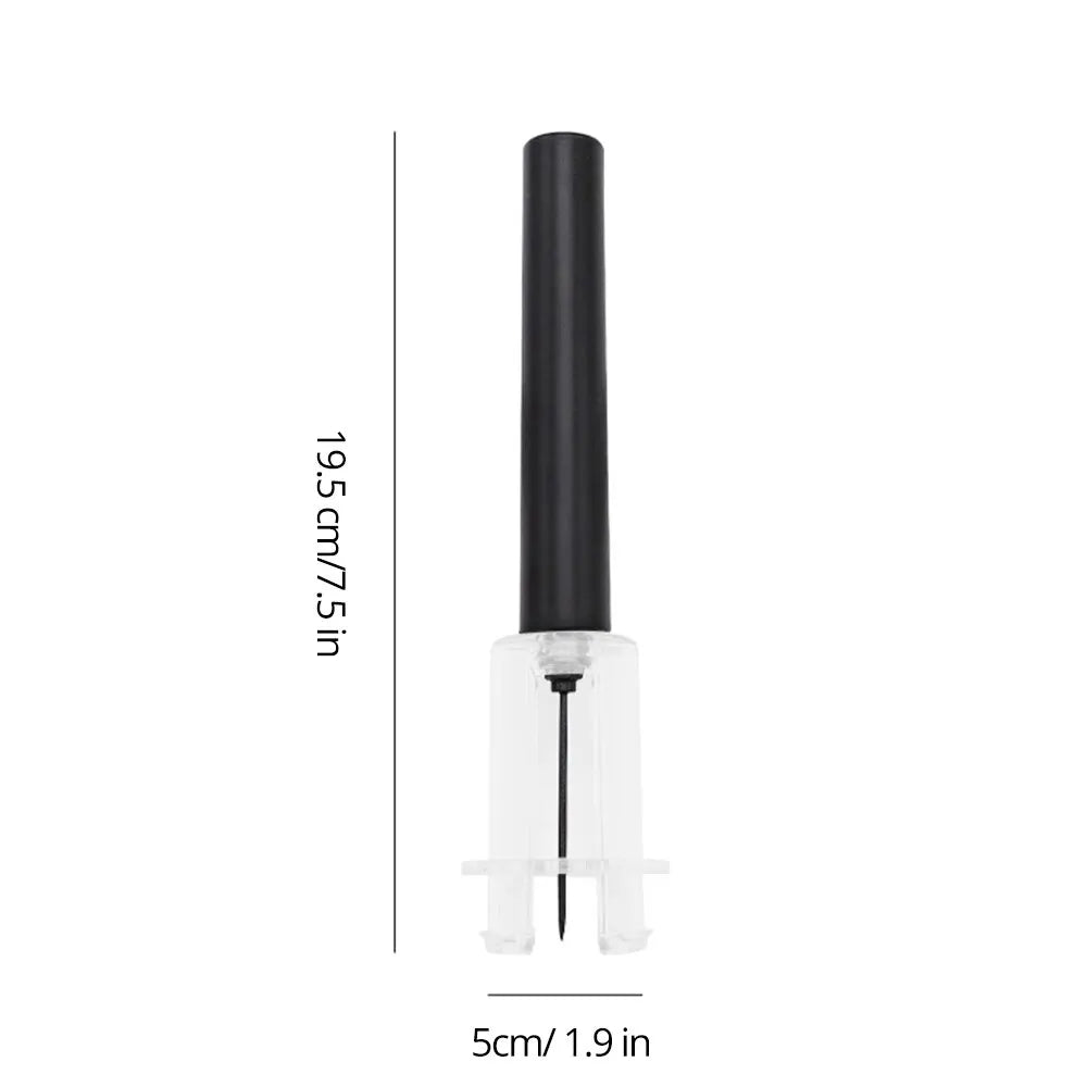 Black Kitchen Supplies Wine Air Pressure Bottle Opener Set with Cylinder Box Packaging