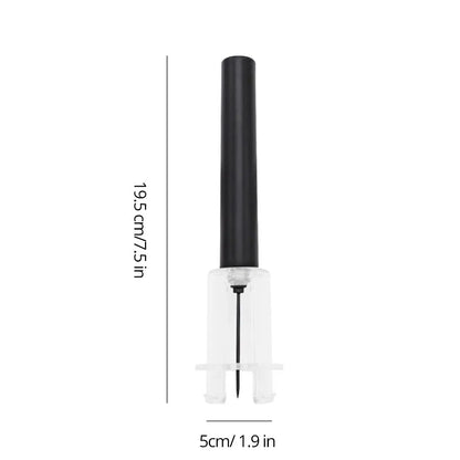 Black Kitchen Supplies Wine Air Pressure Bottle Opener Set with Cylinder Box Packaging