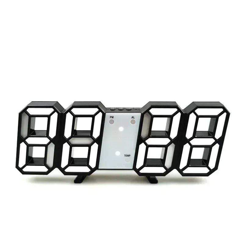 Modern LED Digital Wall Clock and Desk Alarm for Home and Bedroom Decor
