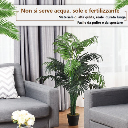 Palma Artificiale in Vaso - Albero Decorativo Interno di Altezza Circa 110 cm