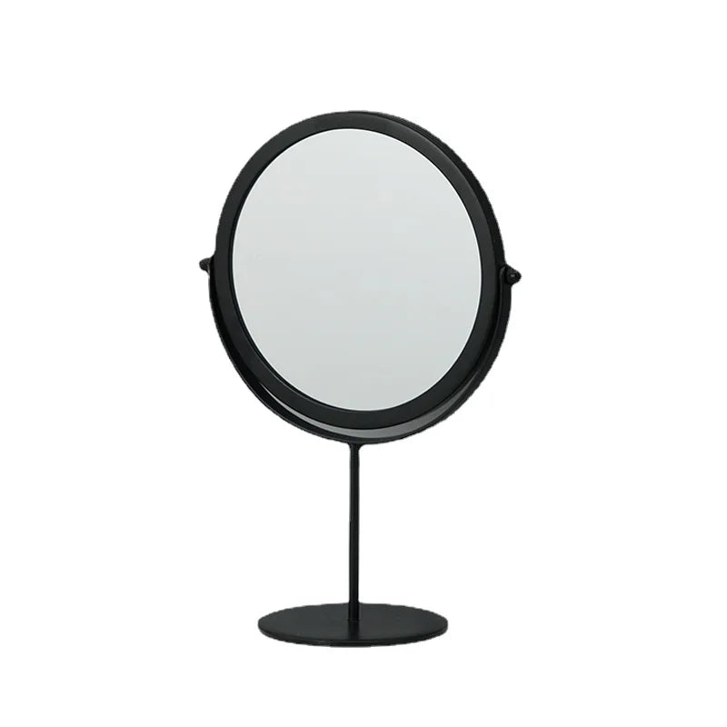 Elegant Metal Decorative Mirror for Desktop Makeup and Home Décor Accents