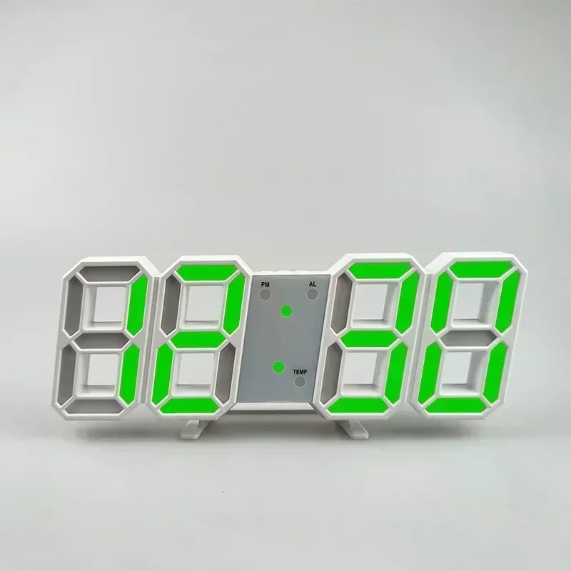 Modern LED Digital Wall Clock and Desk Alarm for Home and Bedroom Decor