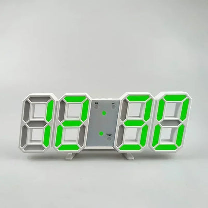Modern LED Digital Wall Clock and Desk Alarm for Home and Bedroom Decor