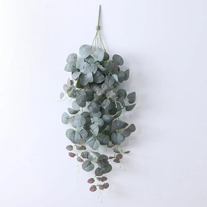Silk Eucalyptus Wall Hanging Bouquet - Artificial Ivy Leaf Decoration for Weddings and Events