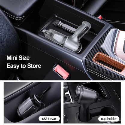 Portable Wireless Car Vacuum Cleaner with 95000PA Suction Power - Handheld and Versatile for Home and Vehicle Use